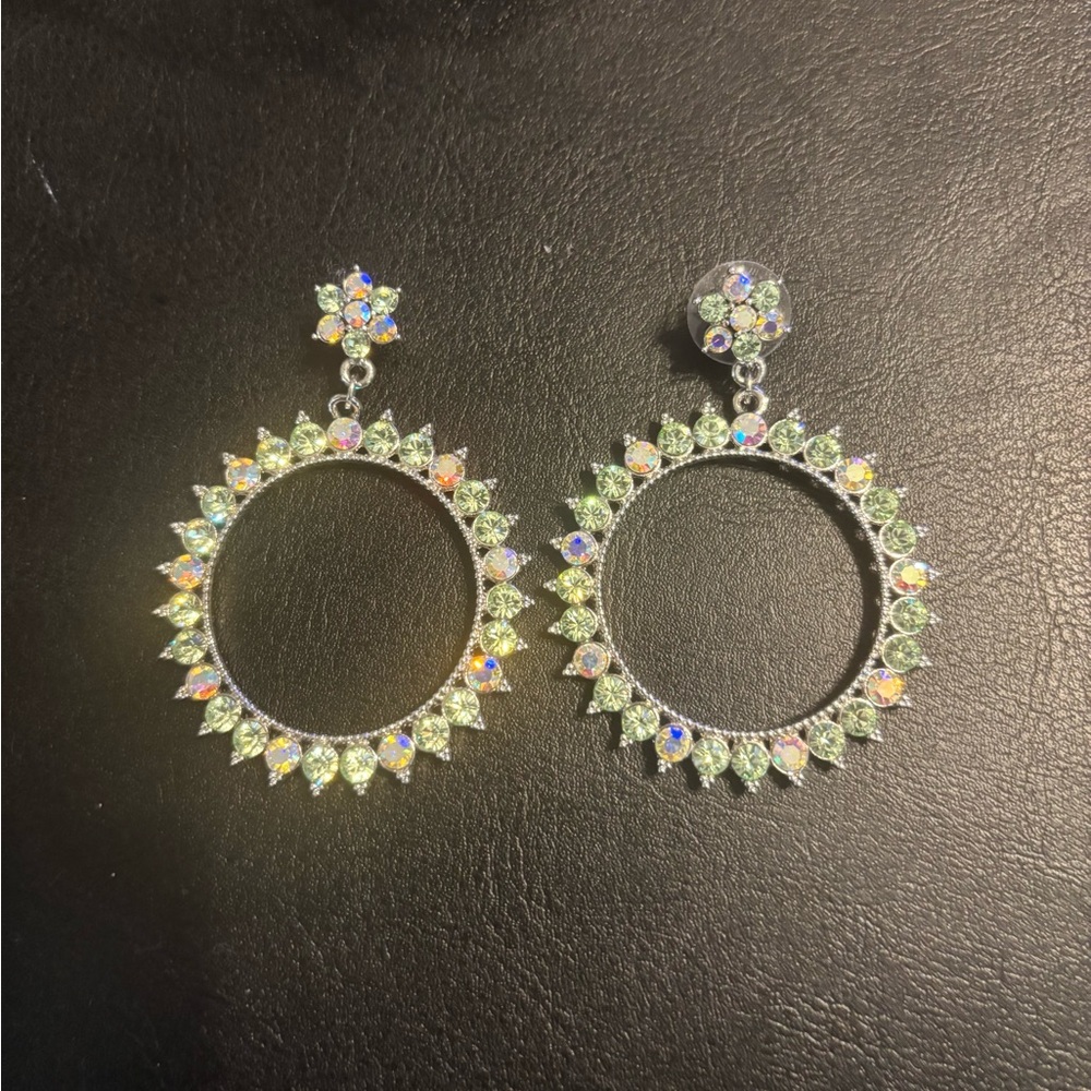 Earrings with Swarovski Crystals EUC